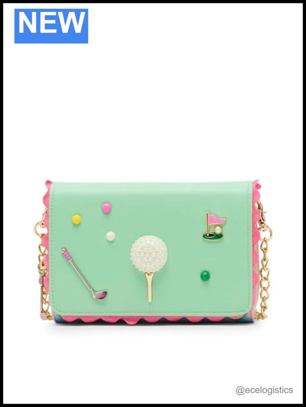 Gone Clubbing Wallet Crossbody Faux Leather Cross-Body Strap